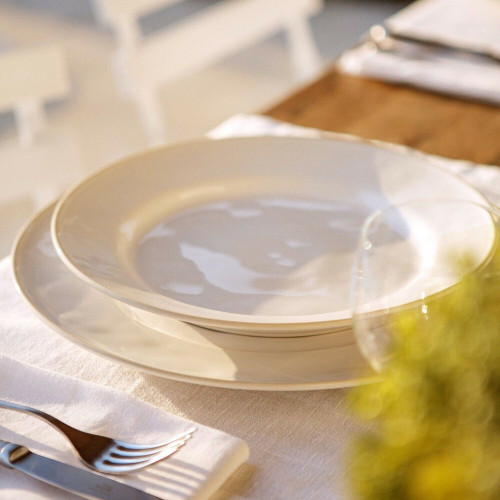 Costa Nova Beja Cream and White Dinnerware Costa Nova Beja Cream and White Dinnerware